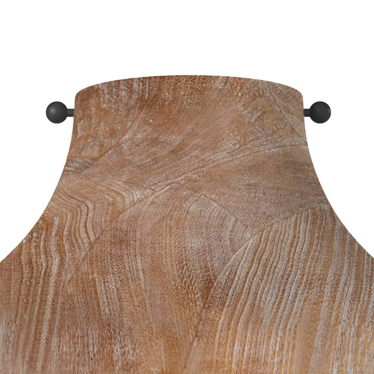 Surfside Wood Flush Mount mounting detail. Detail view.