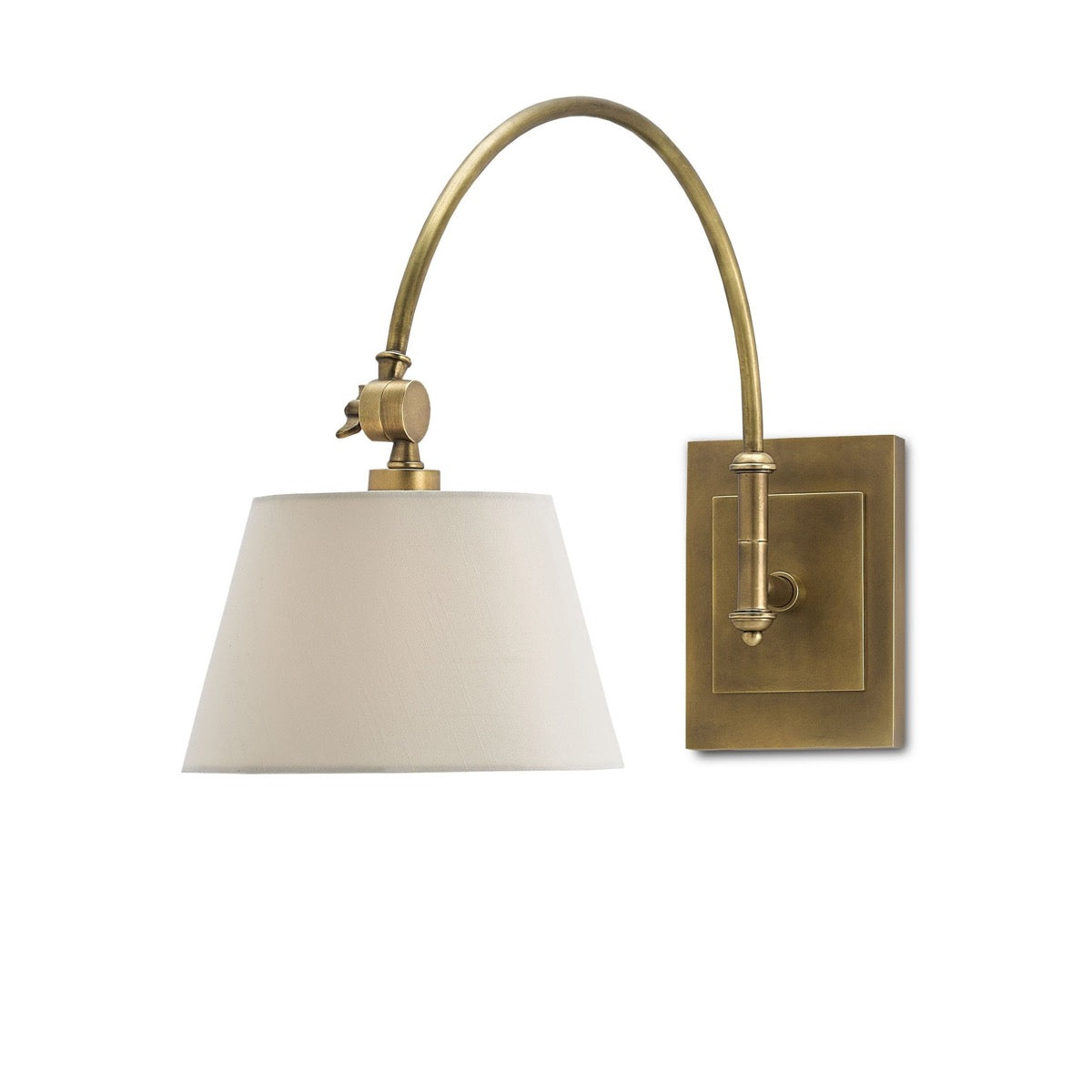 Rennie Swing-Arm Wall Sconce. Right angle view.