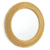 Rhode Rattan Mirror. Right angle view.