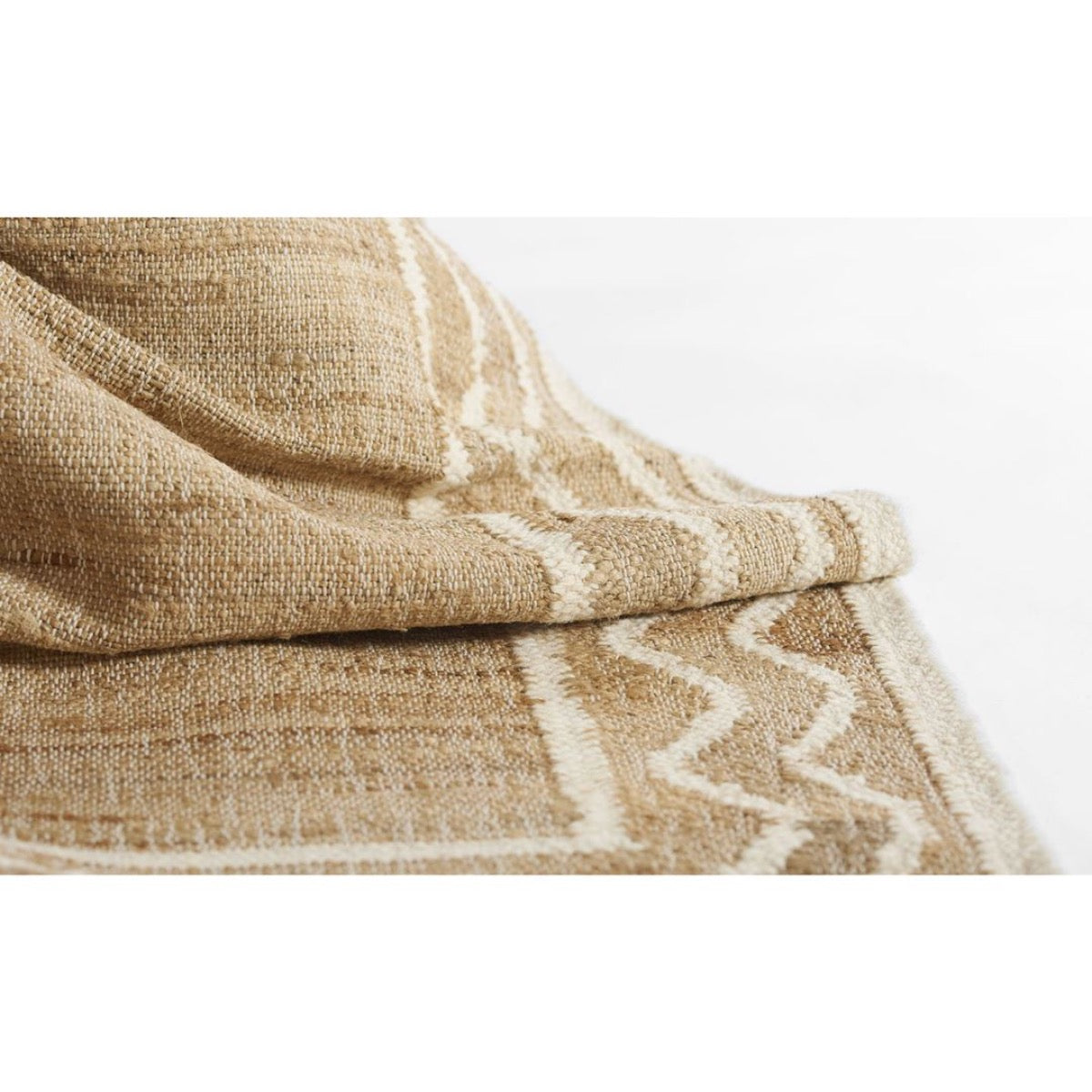 Ripple Jute Rug. Close-up detail view.