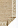 Ripple Jute Rug corner detail. Detail view.