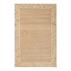Ripple Jute Rug. Top view.