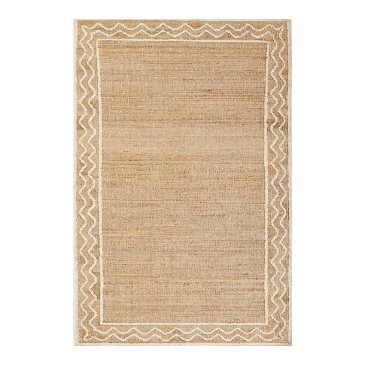 Ripple Jute Rug. Top view.