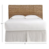 Riviera King Headboard with dimensions. Dimension view.
