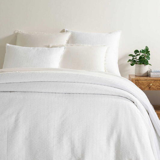 Roark White Matelasse Coverlet Bedding