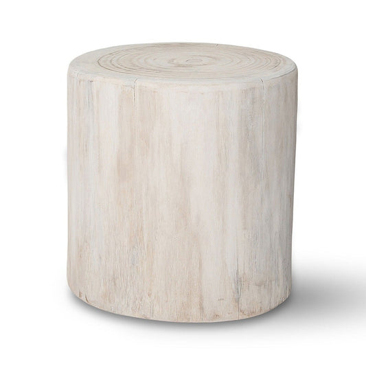 Rosalie Round Stump Stools 16". Front view.