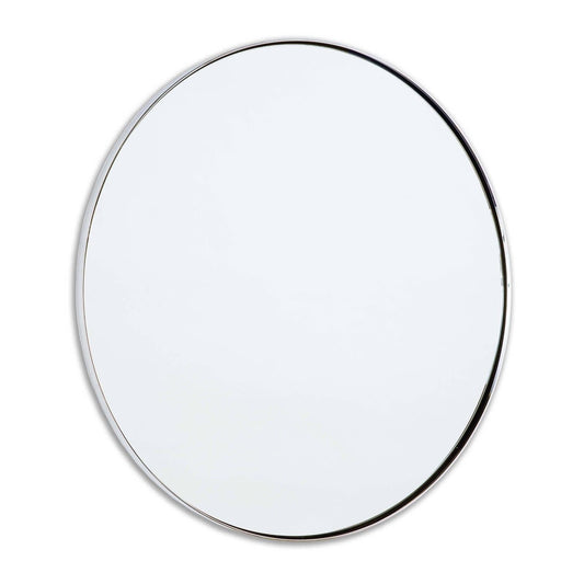 Rowen Mirror Polished Nickel. Front view.