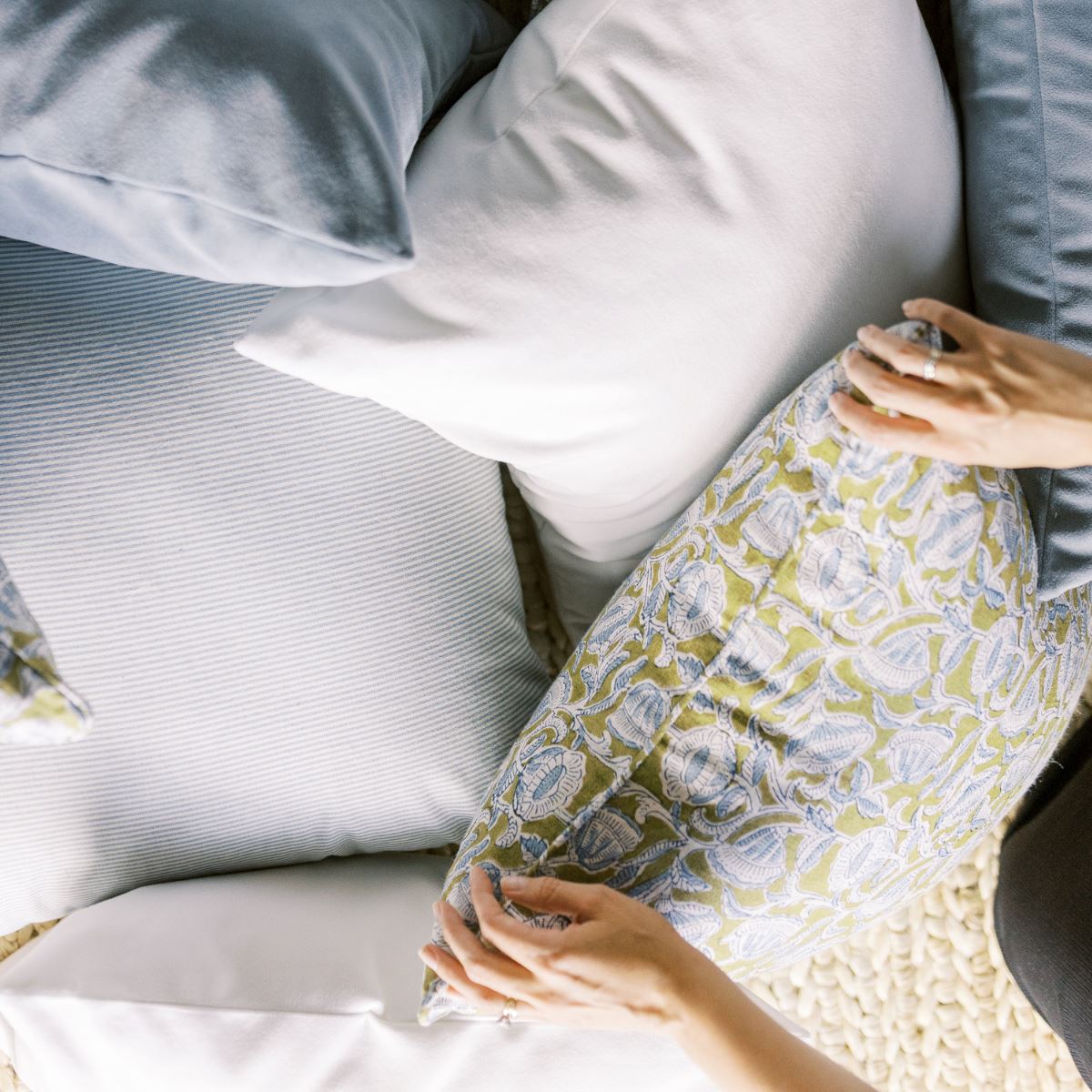 Royal Velvet Lumbar Pillow - Dove Grey Pillows