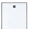 Ruby Rectangle Mirror top Steel. Detail view.