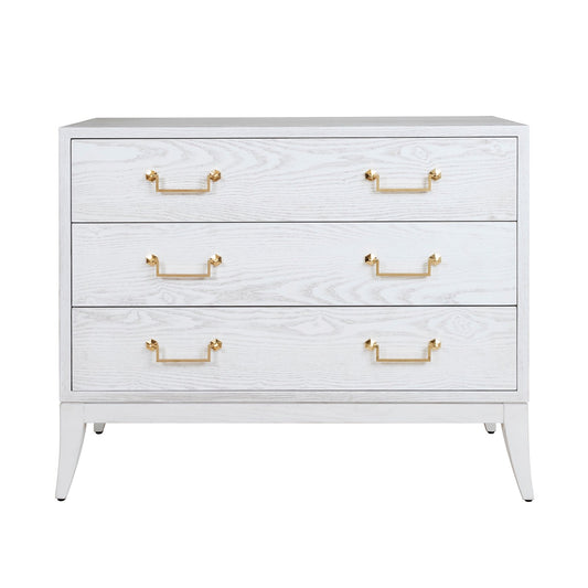 Rue Dresser White Washed Oak. Front view.