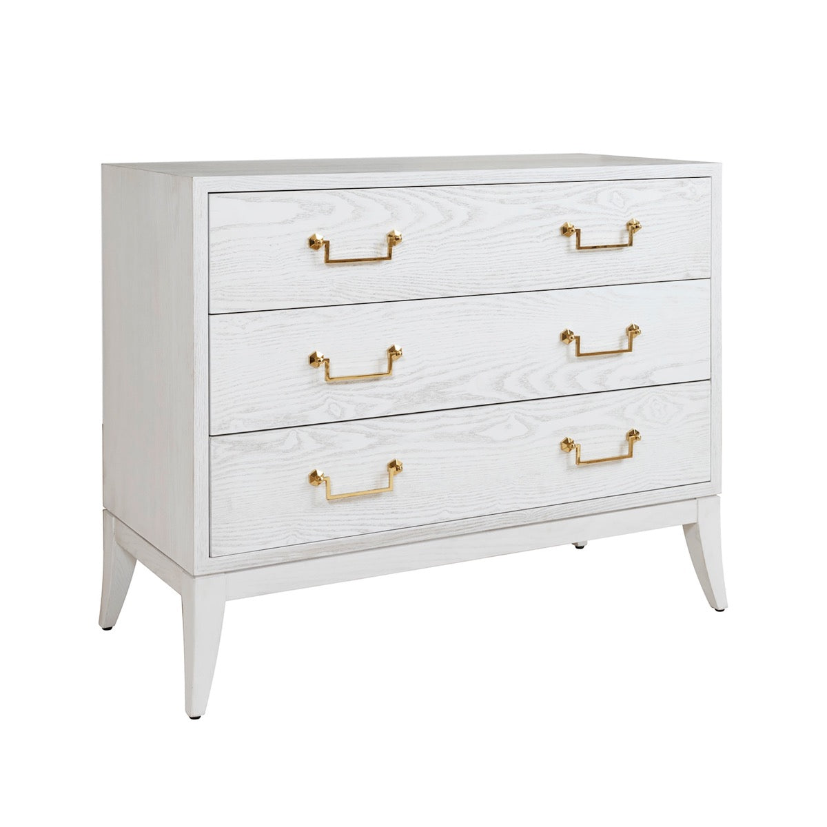 Rue Dresser White Washed Oak. Right angle view.