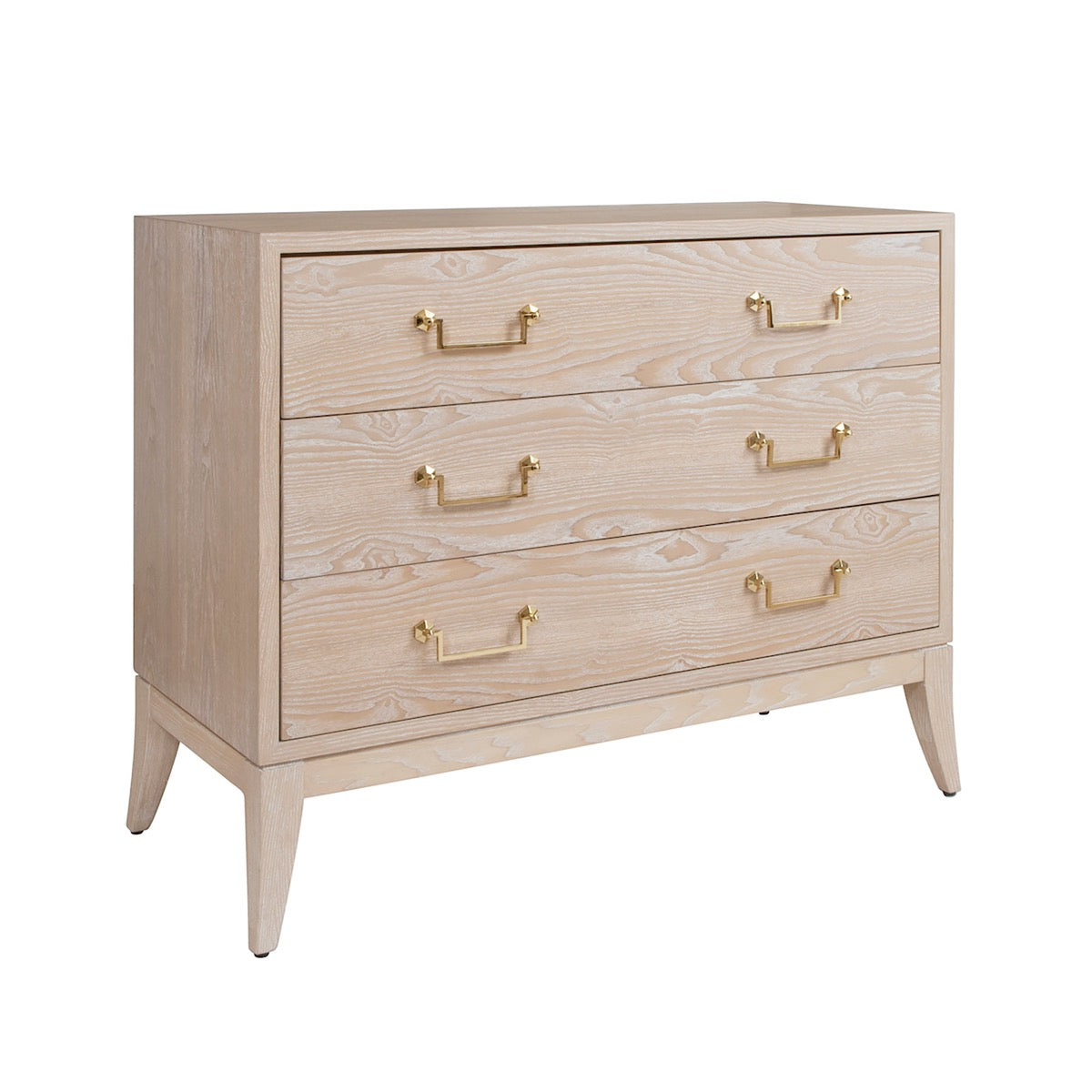 Rue Dresser Cerused Oak. Right angle view.