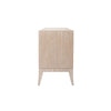 Rue Side Table Cerused Oak. Side view.