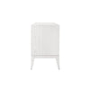 Rue Side Table White Washed Oak. Side view.