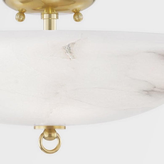 Salisbury Flush Mount. Close-up detail view.