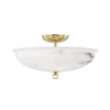 Salisbury Flush Mount. Front view.