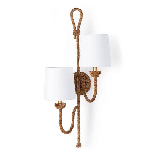 Bimini Double Sconce. Front view.