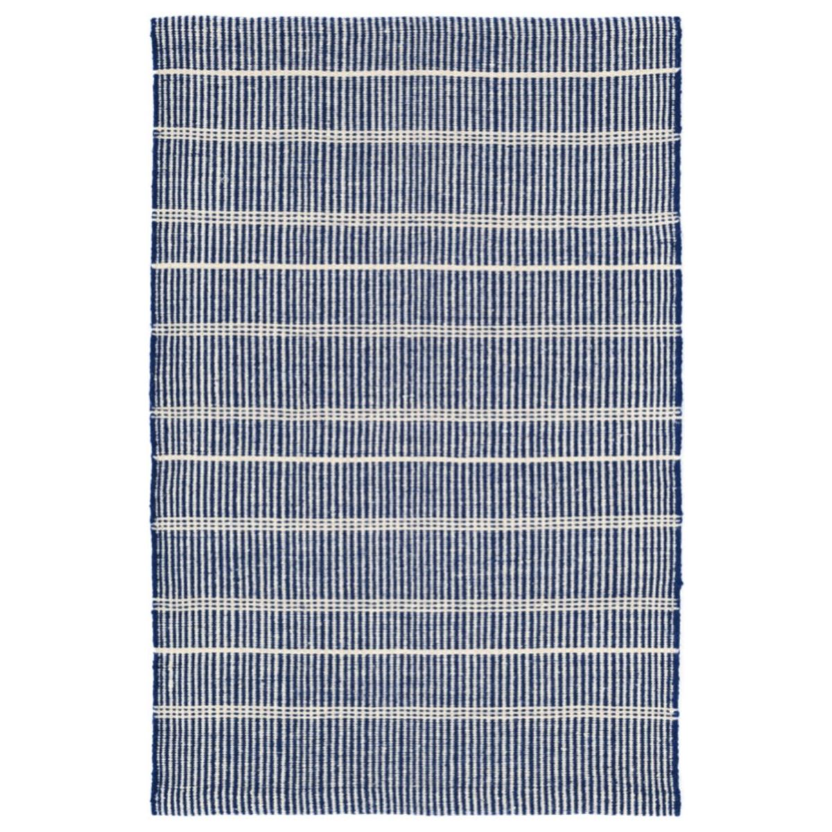Samson Navy Indoor/Outdoor Rug. Top view.