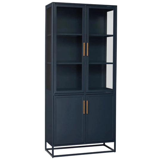 Santorini Metal Cabinet - Tall right angle view.