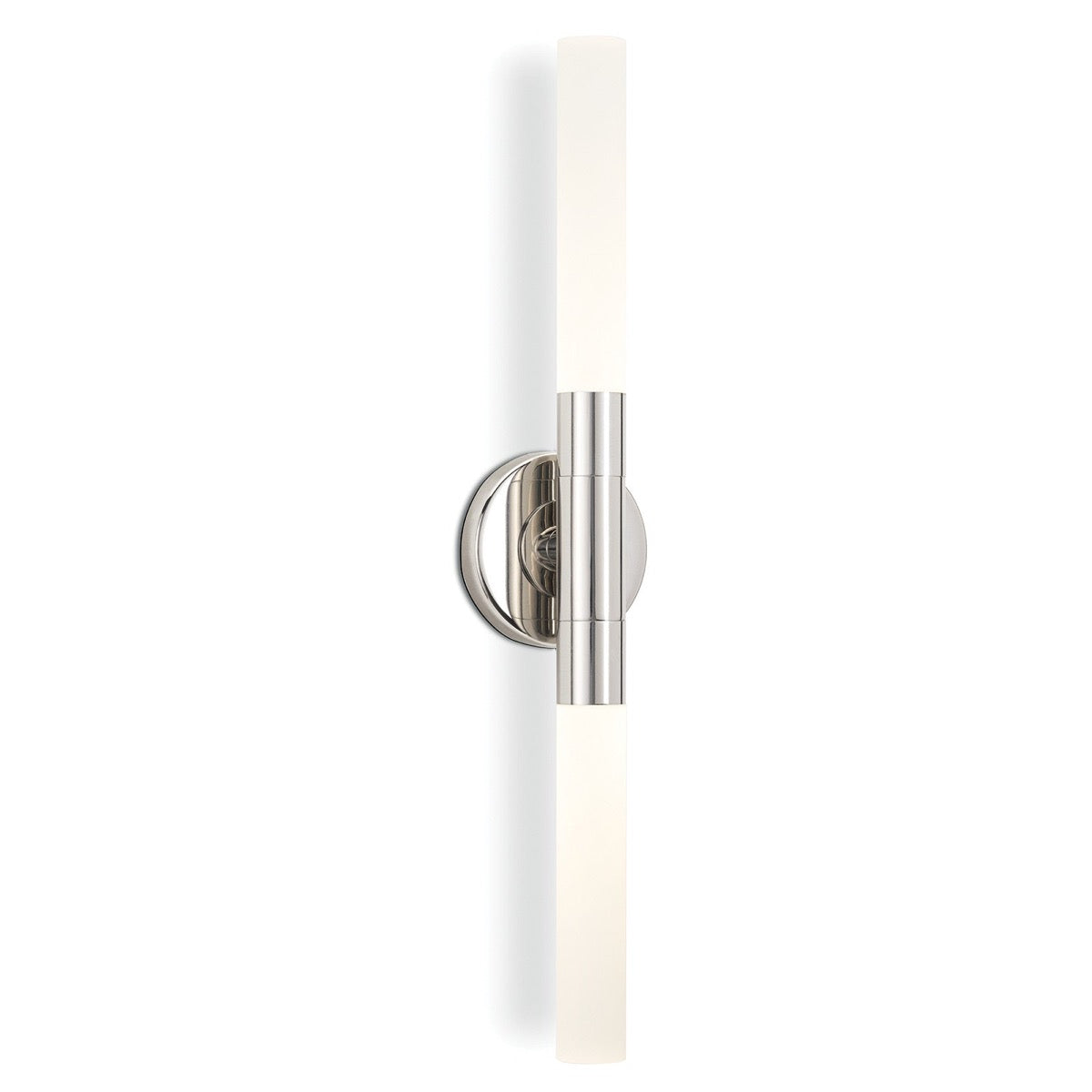 Sarah Sconce Polished Nickel. Right angle view.