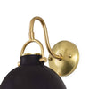 Scarlett Ceramic Sconce mounting piece Black. Detail view.