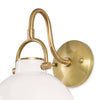 Scarlett Ceramic Sconce mounting piece White. Detail view.