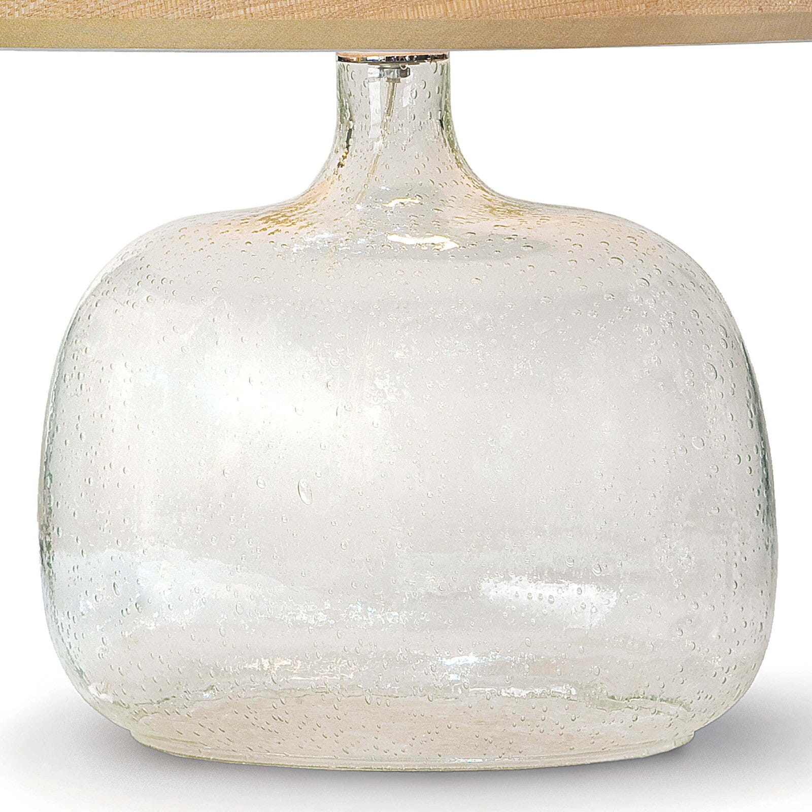 Seeded Oval Glass Table Lamp Table Lamps