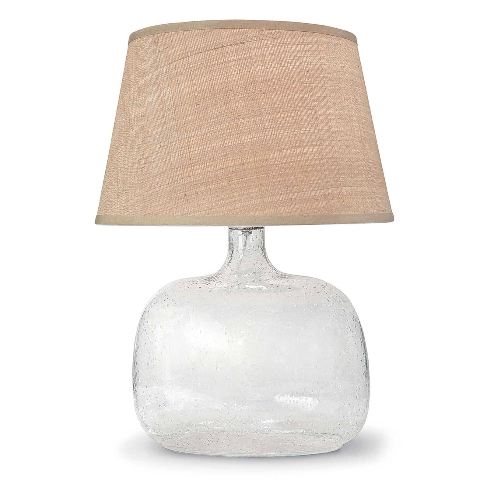 Seeded Oval Glass Table Lamp Table Lamps