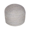 Shore Jute Stool - Flint Grey. Front view.