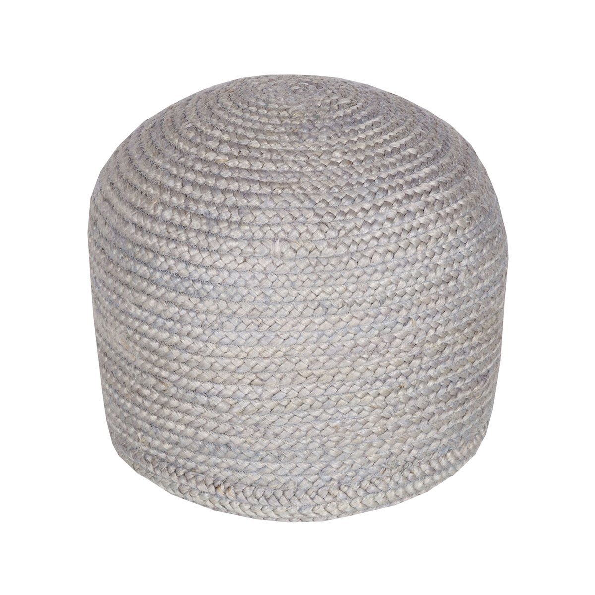 Shore Jute Stool - Flint Grey. Front view.