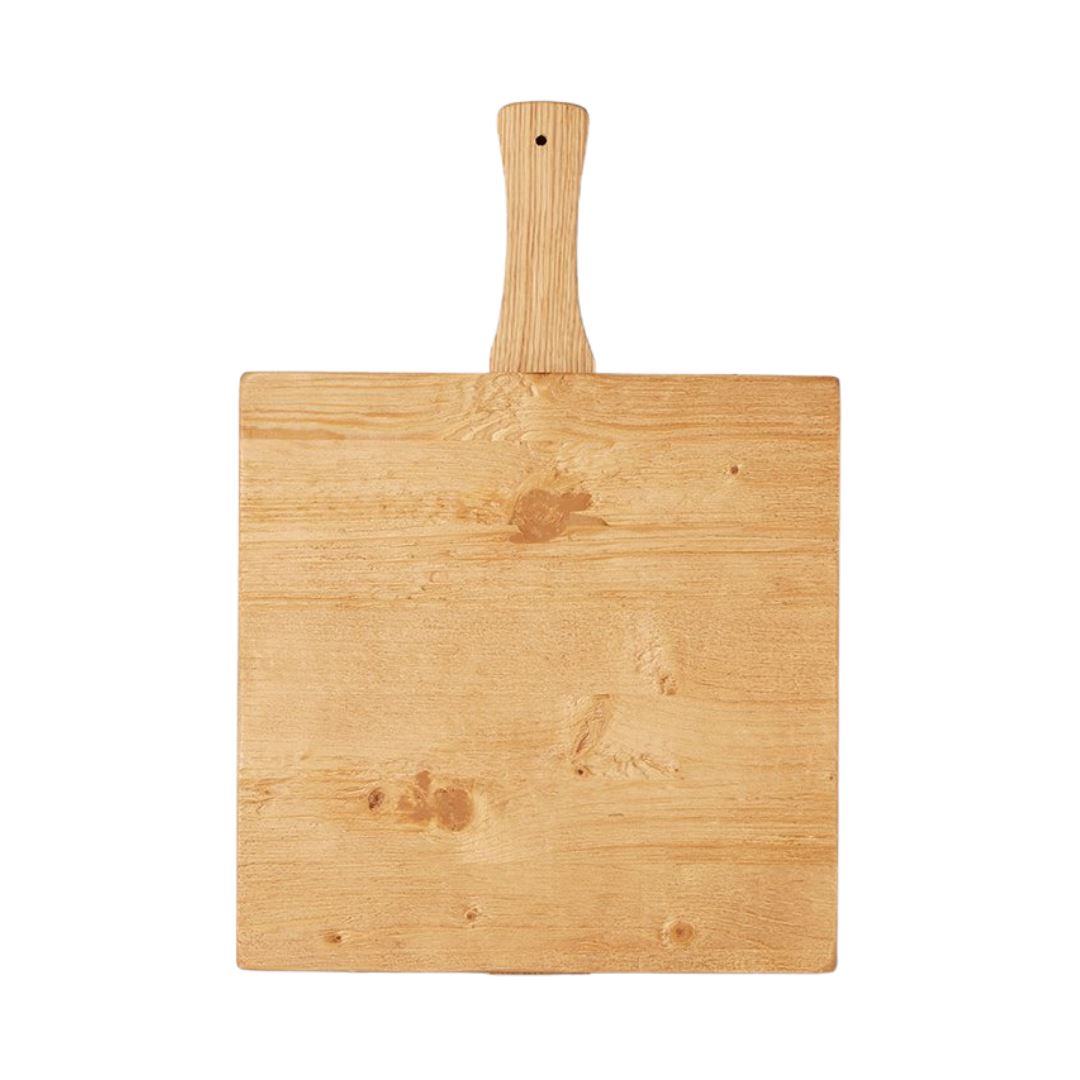 Square Serving Board. Front view. 