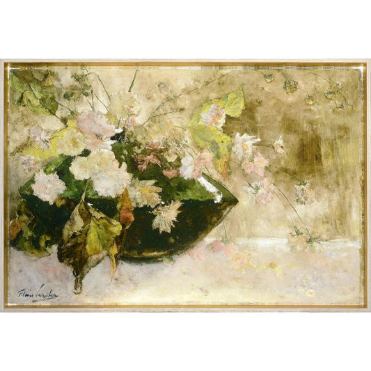 Still Life With Peonies Framed Art