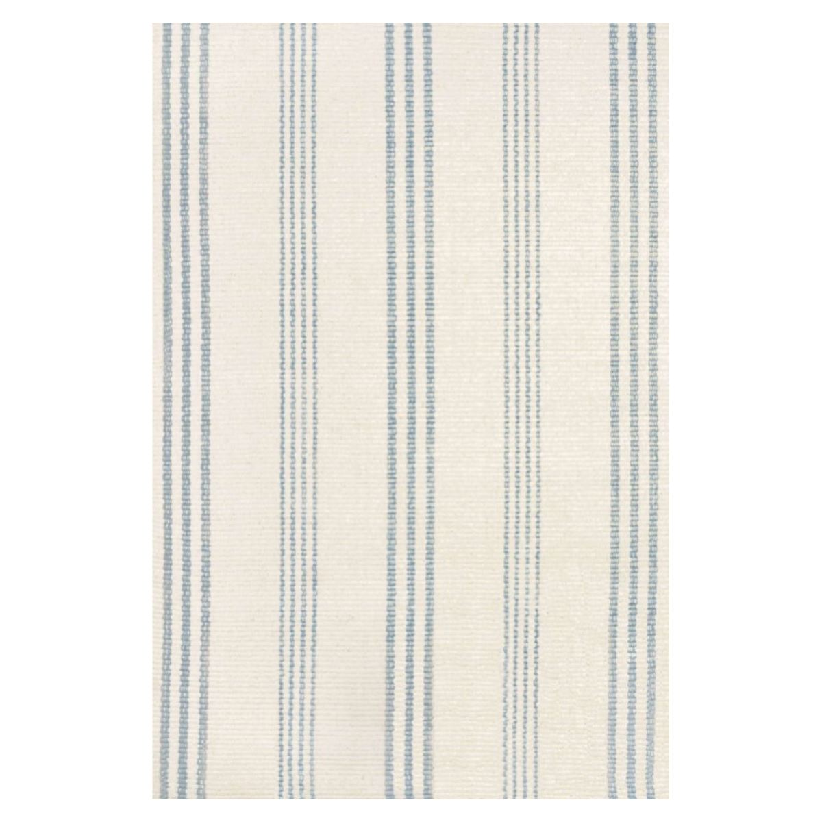 Swedish Stripe Woven Cotton Rug. Top view.