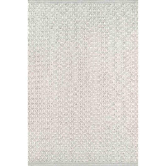 Swiss Dot Rug - Grey. Top view.