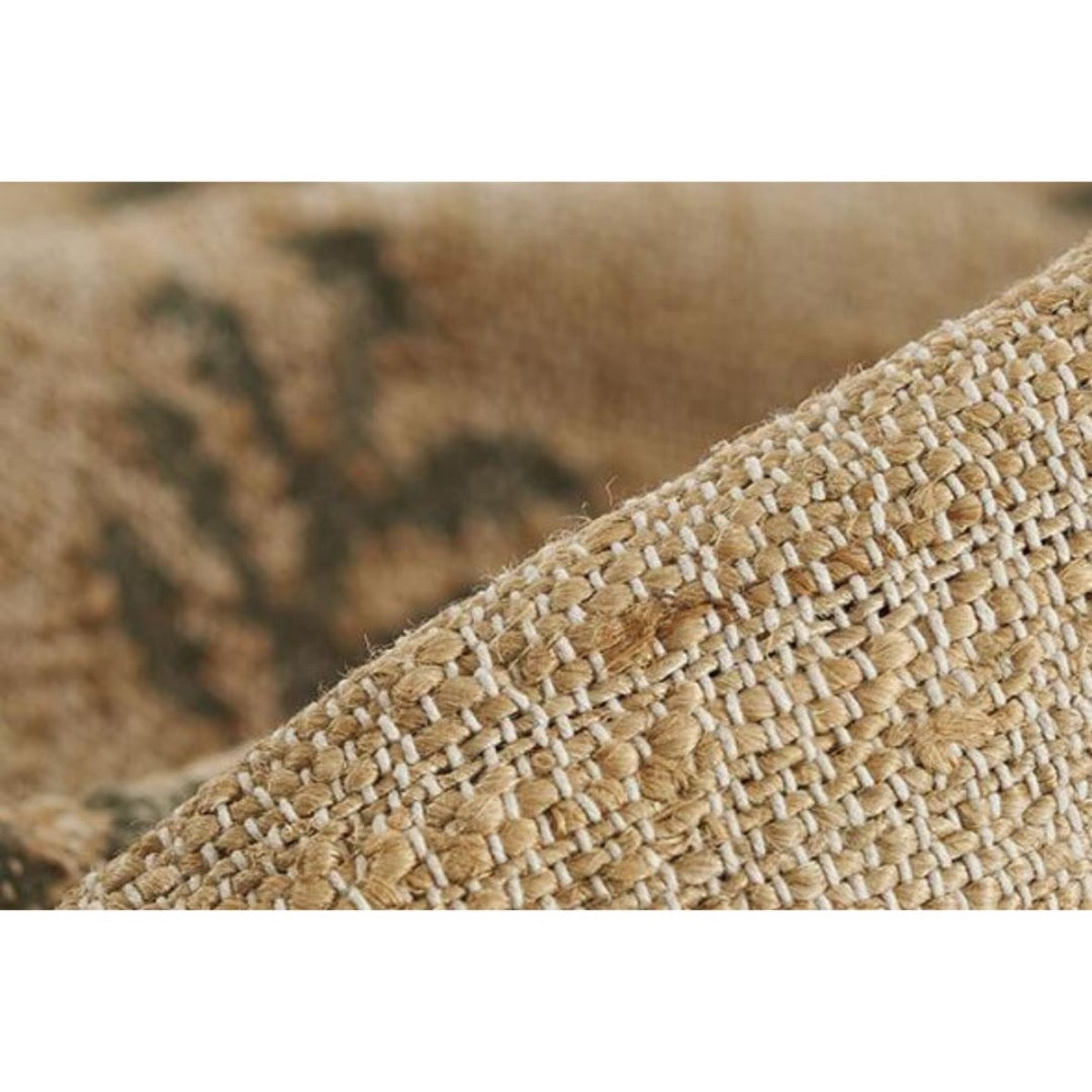 Terrain Jute Rug Close-up detail view.