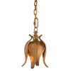 Tina Pendant. Light on. Left angle view.