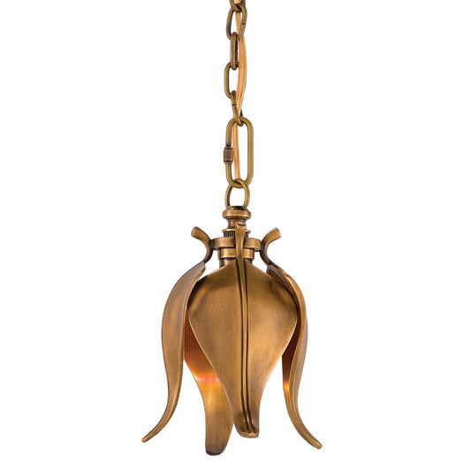 Tina Pendant. Light on. Left angle view.