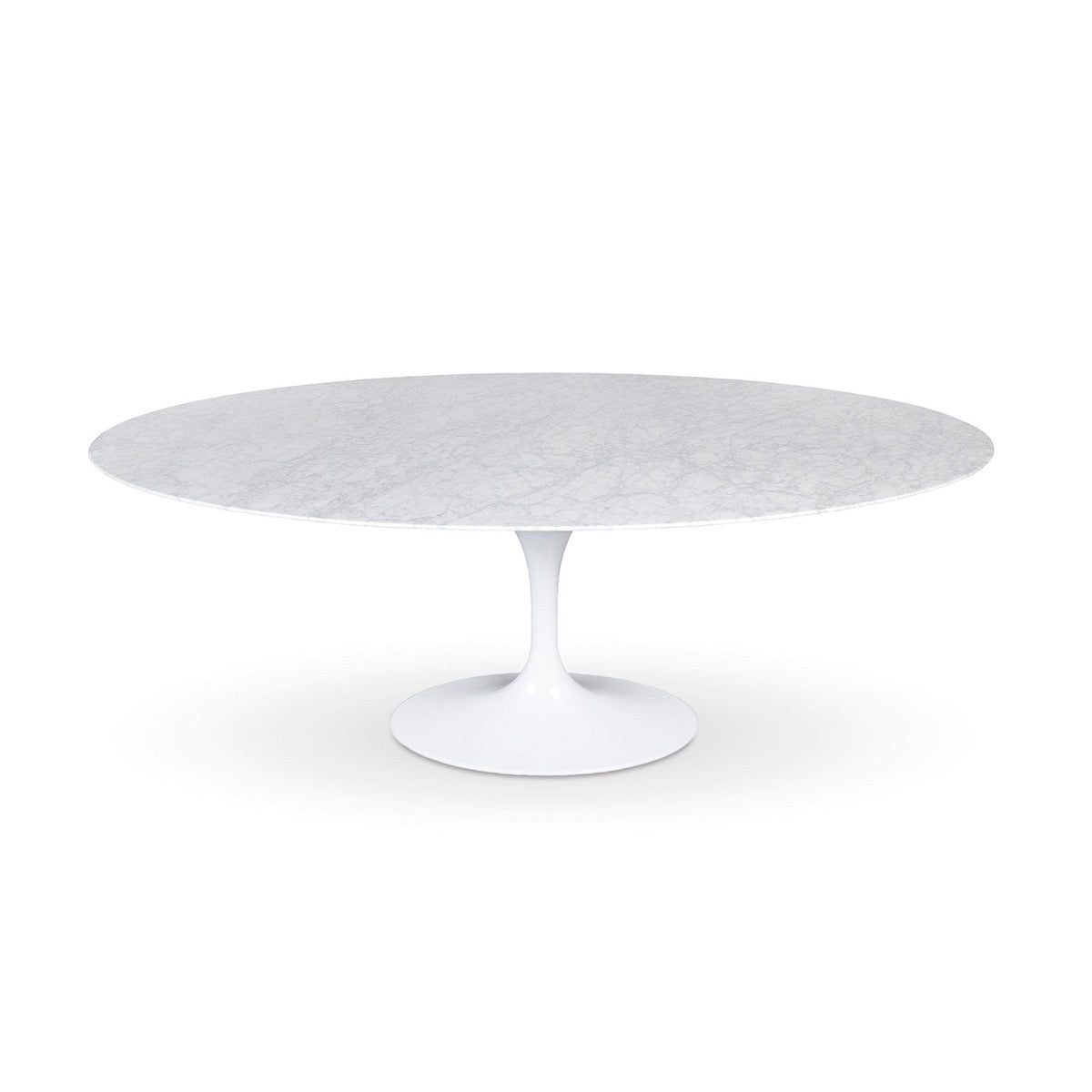 Trumpet Dining Table Oval with Marble Top - Large Dining Tables