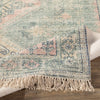 Victoria Rug corner detail. Detail view.