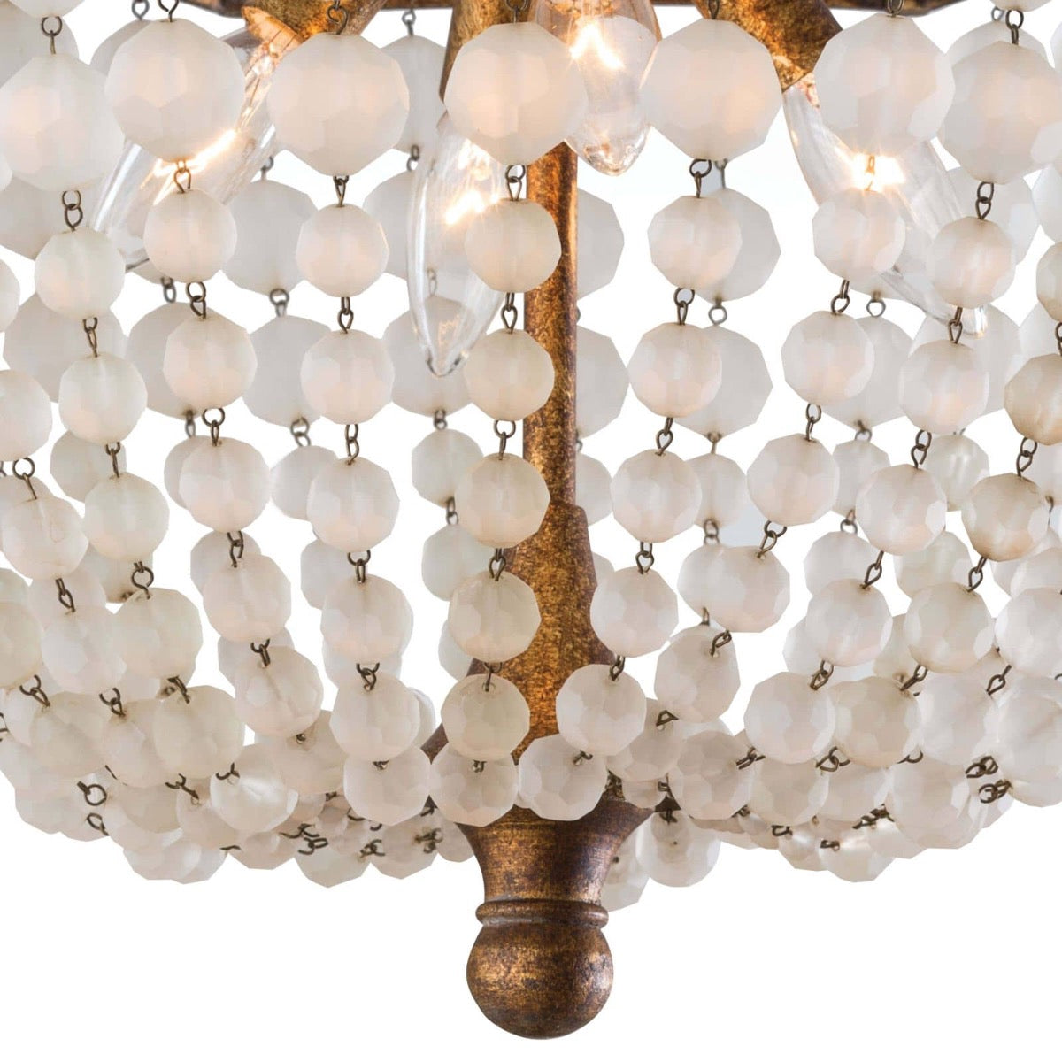Victoria Semi Flush Mount base. Detail view.