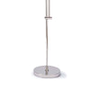 Brighton Floor Lamp base Polished Nickel. Detail view.