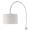 Brighton Floor Lamp shade Polished Nickel. Detail view.