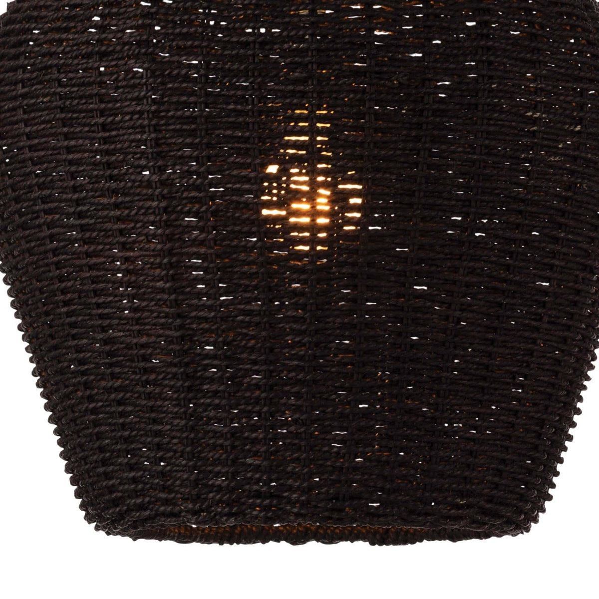 Georgian Pendant bottom shade Black. Detail view.
