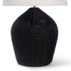 Georgian Table Lamp base Black. Detail view.