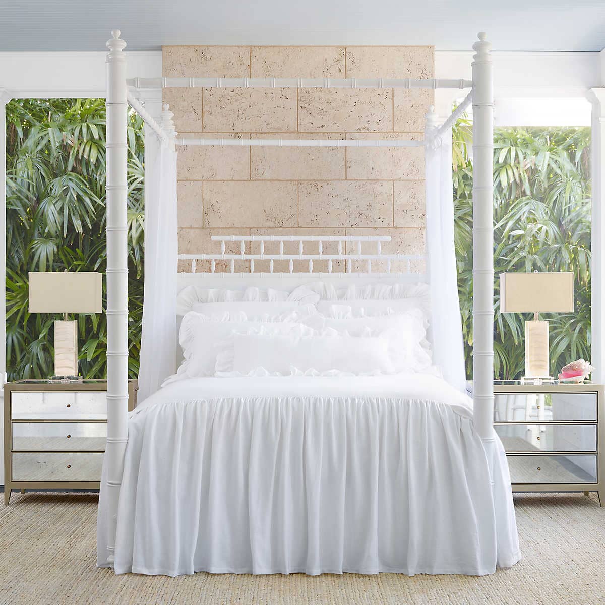 Wilton White Ruffle Sham