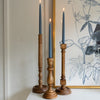 Wood Taper Candlesticks Objects & Accents