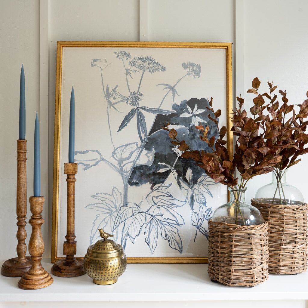 Wood Taper Candlesticks Objects & Accents