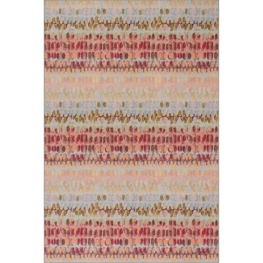 Paint Chip Pastel Machine Washable Rug