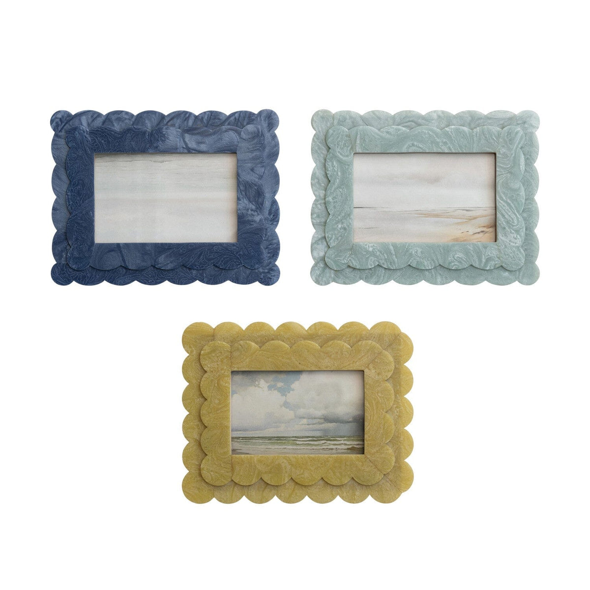 2 layered Scalloped Frame Picture frame 