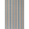 Tyne Coastal Striped Machine Washable Rug - Blue